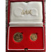 1981-1990 KRUGERRAND PROOF TWIN SET - 1/4oz & 1/10oz FINE GOLD "PROOF" AS ISSUED FROM MINT IN BOX