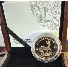 2024 KRUGERRAND PROOF 2oz GOLD PIEDFORT - REVERSE PROOF - SAMINT AS ISSUED