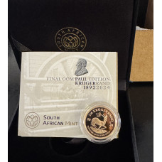 2024 KRUGERRAND OOM PAUL PRIVY MINT MARK 1/4oz PROOF FINE GOLD - IN SAMINT BOX AS ISSUED