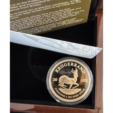 2023 KRUGERRAND KRUGER NATIONAL PARK PRIVY MINT MARK 1oz PROOF FINE GOLD - IN SAMINT BOX AS ISSUED