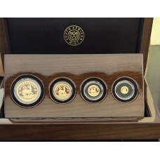 2024 KRUGERRAND 80 DAY PRIVY 4 COIN SET - 1/4+1/10+1/20+1/50oz PROOF GOLD COINS - IN SAMINT BOX AS ISSUED