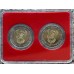 2008 & 2018 MANDELA R5 COIN UNC SET - 90TH BIRTHDAY & 95TH BIRTHDAY - 2 COINS IN CUSTOM CASE