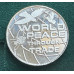 1oz FINE PLATINUM ROUND WORLD PEACE THROUGH TRADE - 999.5 PURE 1 TROY OUNCE 1996