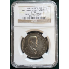 1967 SILVER RAND ENGLISH - PF66 - NGC GRADED RARETY ** ALTERNATE LANGUAGE** ZERO MINTED ?