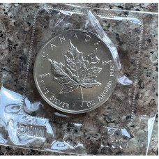 1988 CANADA MAPLE LEAF - SEALED 1oz Silver rounds