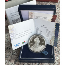 2013 SILVER RAND PROTEA - MANDELA LIFE OF A LEGEND MQ - PROOF