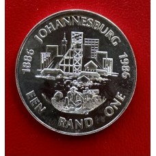 1986 SILVER RAND - JOHANNESBURG - UNC