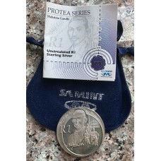 2008 SILVER RAND PROTEA - GANDHI - UNC