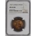 1937 UNION SA 1 PENNY - MS63RB - NGC GRADE