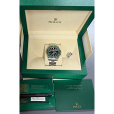 ROLEX *STARBUCKS* 2024 SUBMARINER OYSTER - FULL BOX SET + CARD - GREEN + BLACK