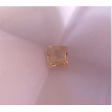 CERTIFIED 2.269 cts CITRINE - square cut - strong medium yellow orange - COA included (EGL)